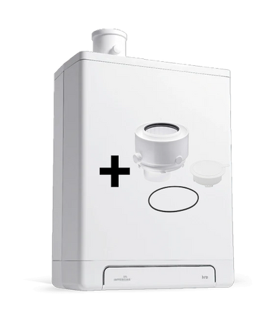 Intergas Kombi Kompakt HRE 36/30 7,1 - 26,3 kW CW5 60/100mm 043487| CVketel.nl