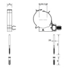 Burgerhout Easysafe muurbeugel PP 100mm wit 400452270
