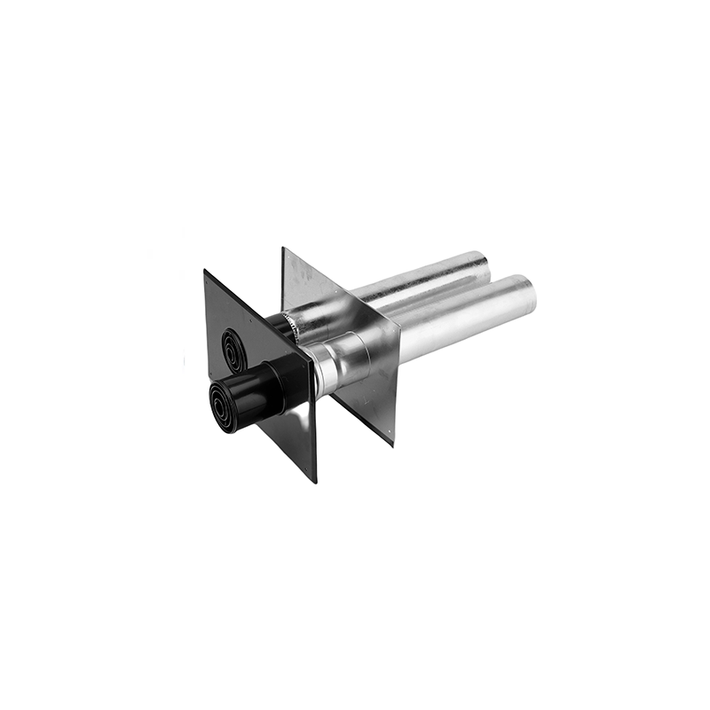 Burgerhout Muurdoorvoer 2-pijps Aluminium 80/80 453881 | CVketel.nl