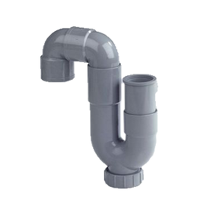 Dyka PVC universele lijmsifon grijs 40 mm 20024170 | CVketel.nl