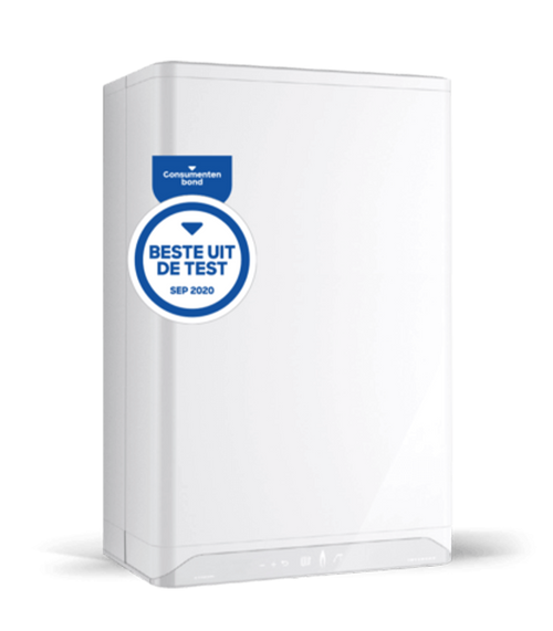 Intergas Xtreme 30 CW4 CV-ketel met Beste uit de Test Consumentenbond sticker