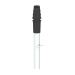 Cox Geelen Econext ® HR dakdoorvoer 1x60/100mm + PPs rookgaspijp AJDFAAB01